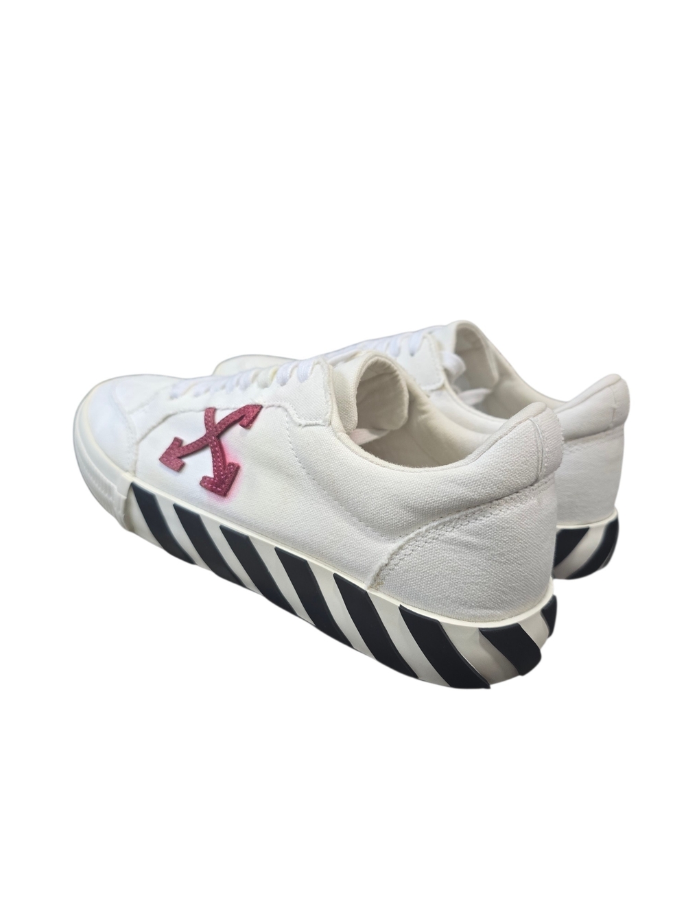 OFF-WHITE Low Vulcanized White Violet  Size EU 44 ( US 10.5) Women's Shoes